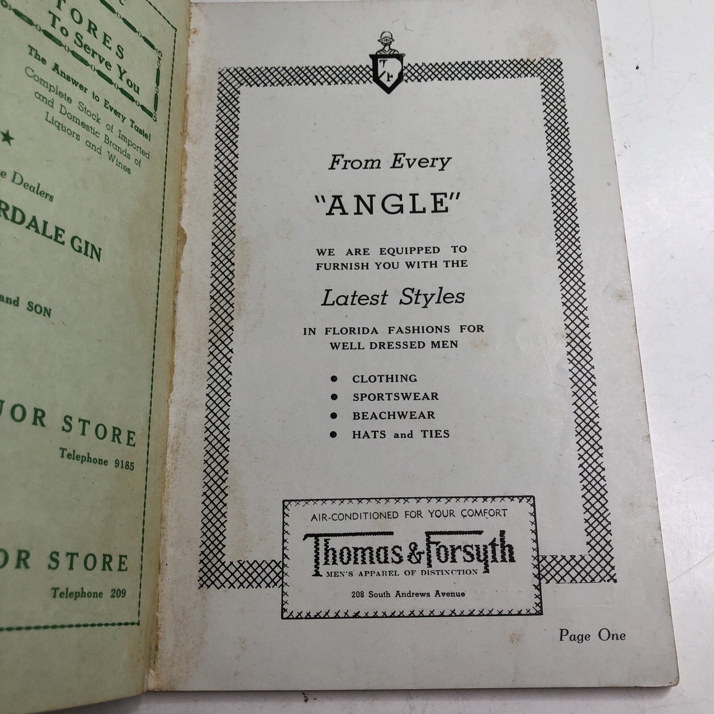 1941 Gulfstream Fishing Guide Ft. Lauderdale FL Chamber of Commerce, Florida