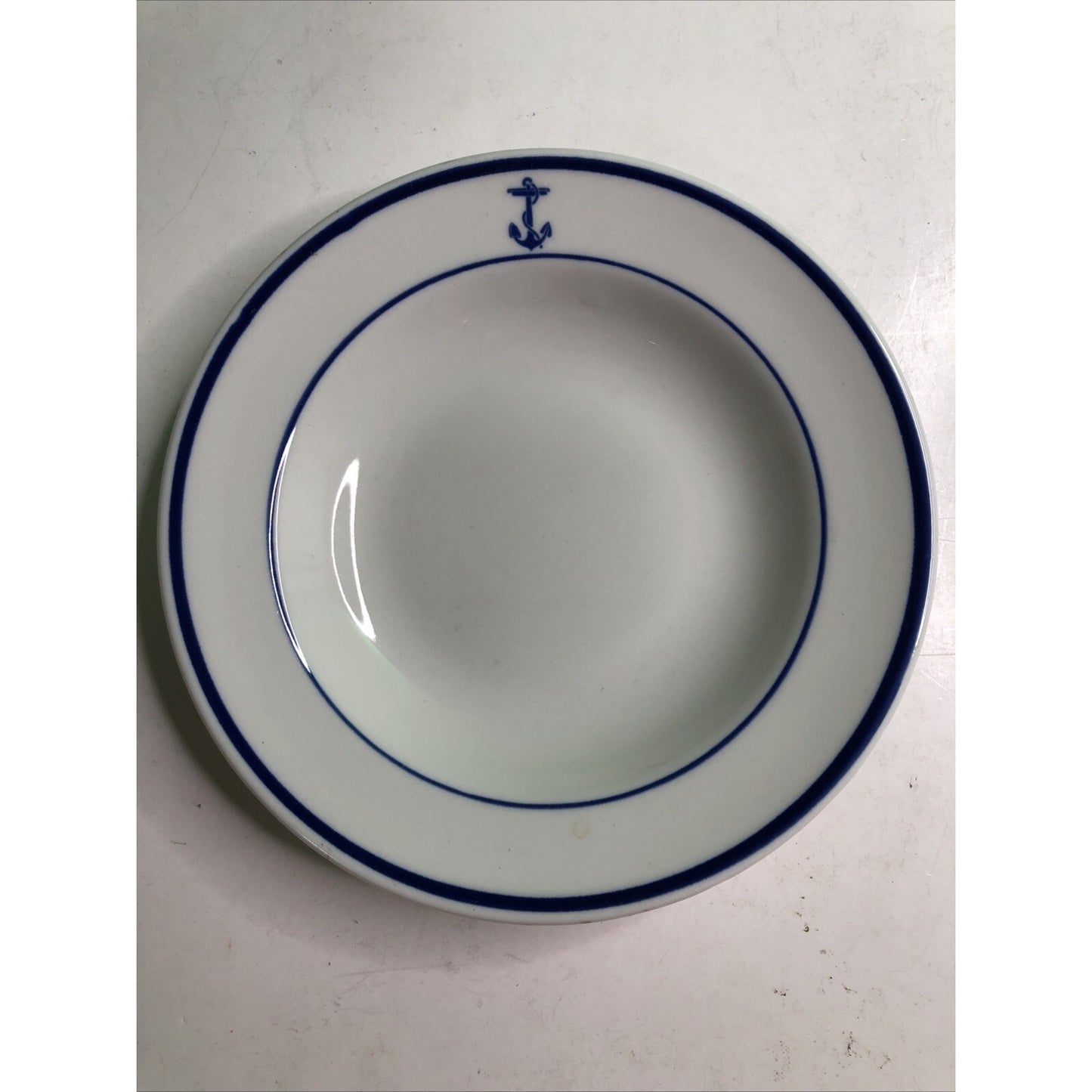 Vintage Shenango China US Navy Fouled Anchor Oatmeal / Cereal Bowl 6 ⅞”