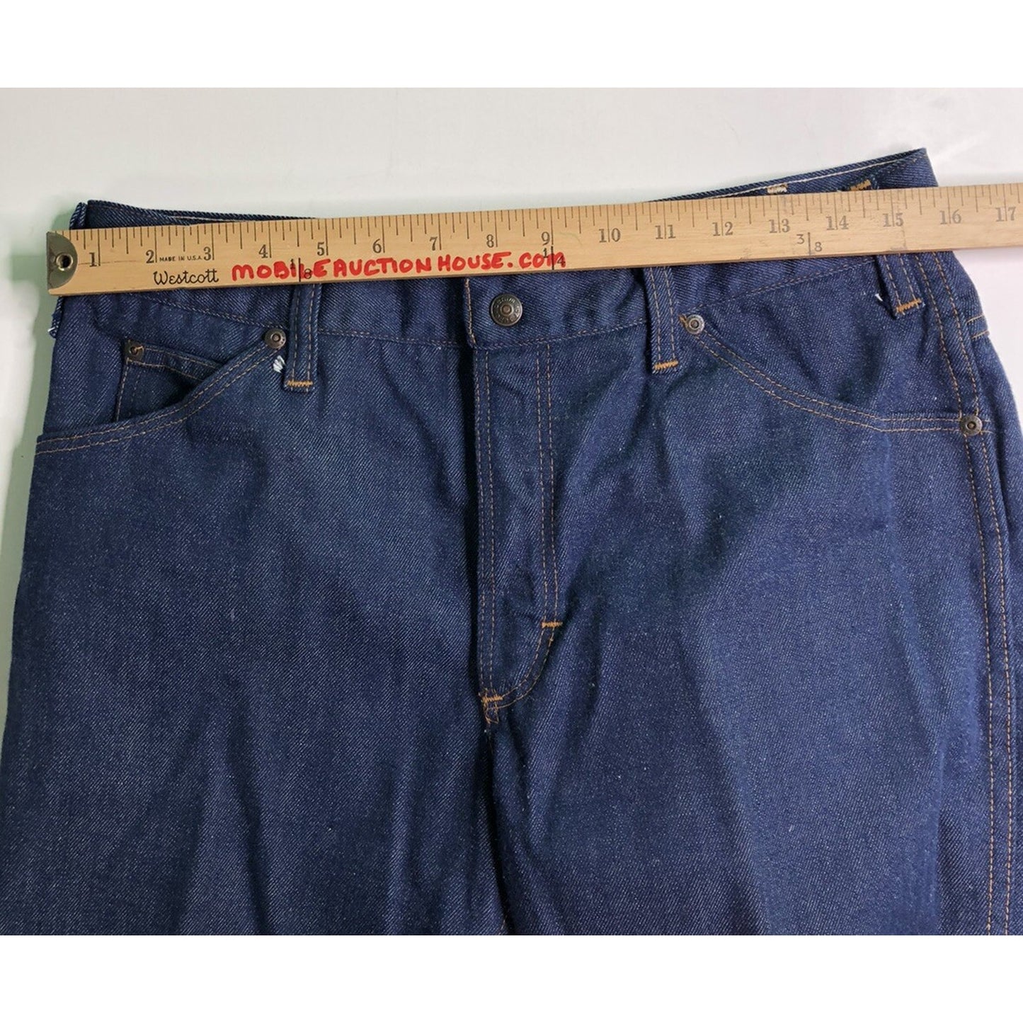 Vintage JC Penney Denim Jeans Size 18 Husky Boot Cut 32x36 Pants 26 Inch Inseam