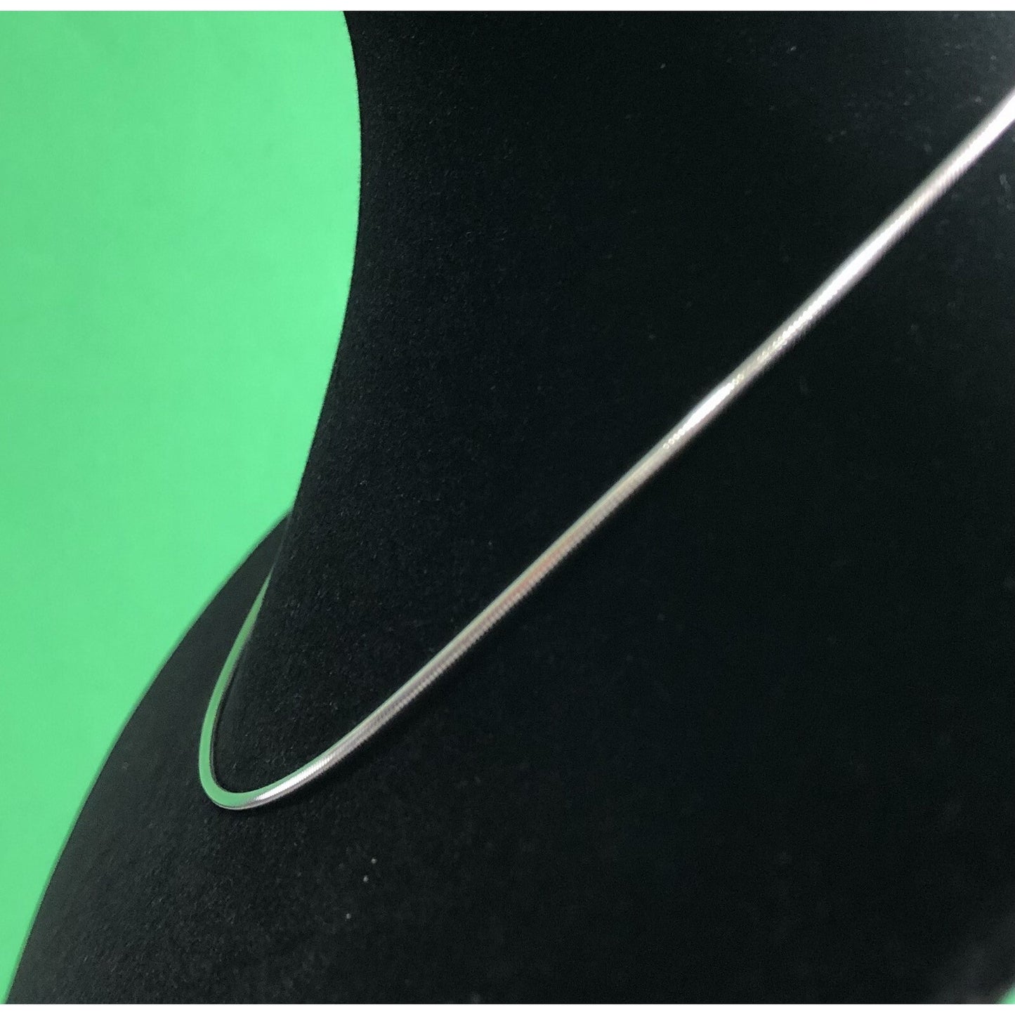 Vintage Sterling Silver Round Snake Chain Necklace 18” Princess Length Gift
