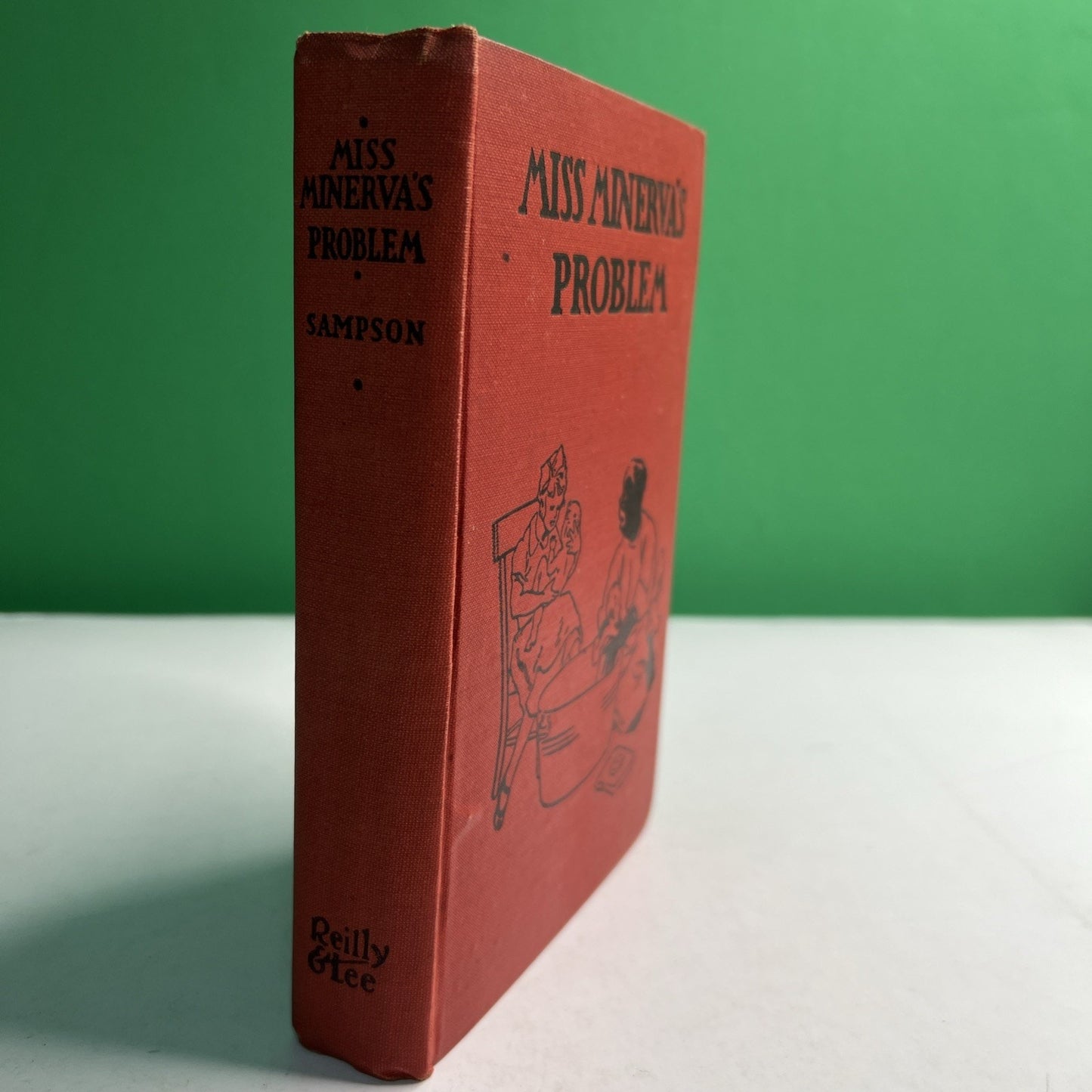 RARE 1936 1st Edition of Miss Minerva's Problem by Emma Speed Sampson HC Illus.