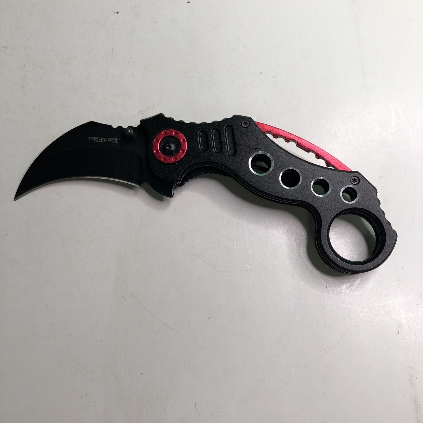 Tac-Force TF-578 Karambit Folding Pocket Knife Stainless Liner Assisted Black