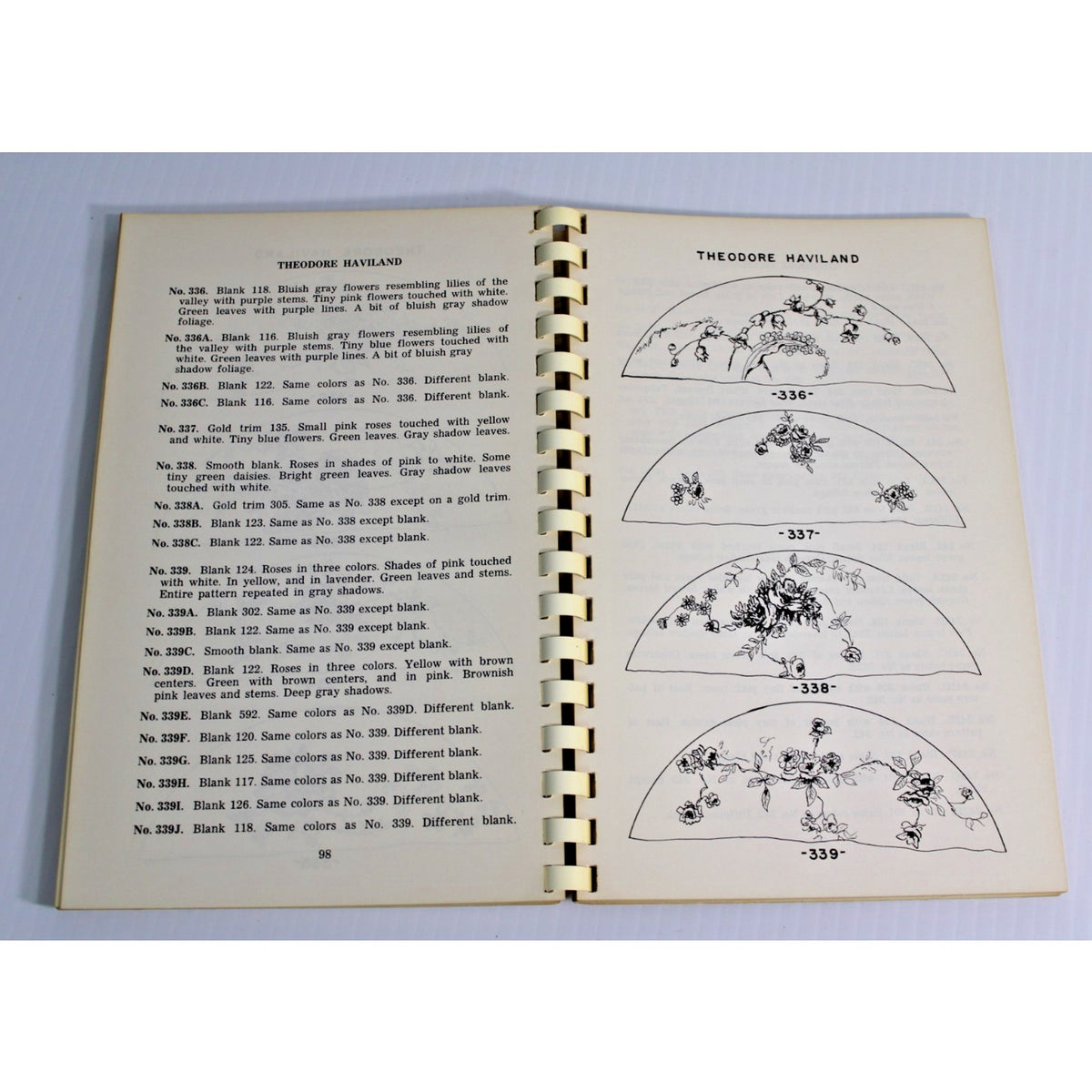 Two Hundred Patterns Haviland China Book Two Arlene Schleiger 1952 Reference