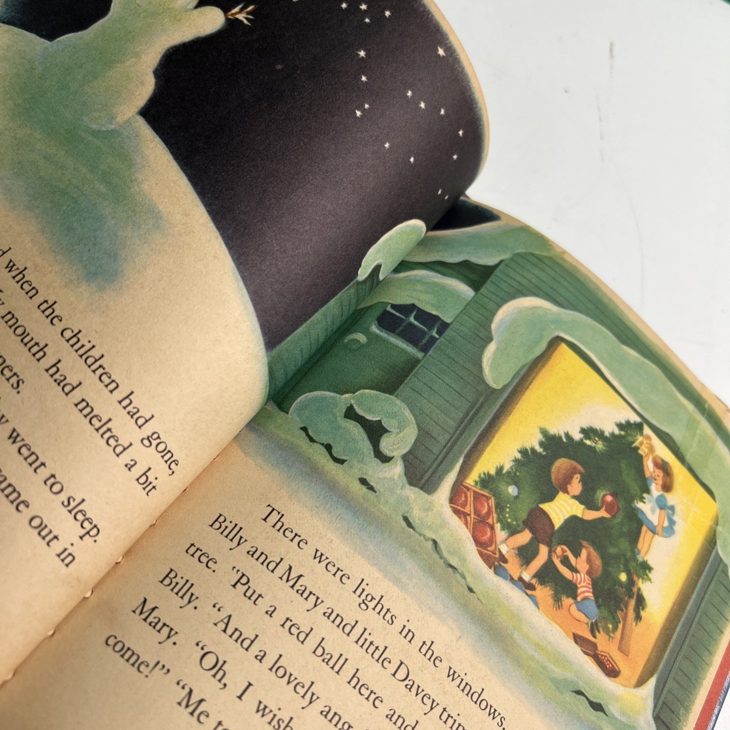 Merry Christmas Mr. Snowman by Irma Wilde Wonder Books 1951