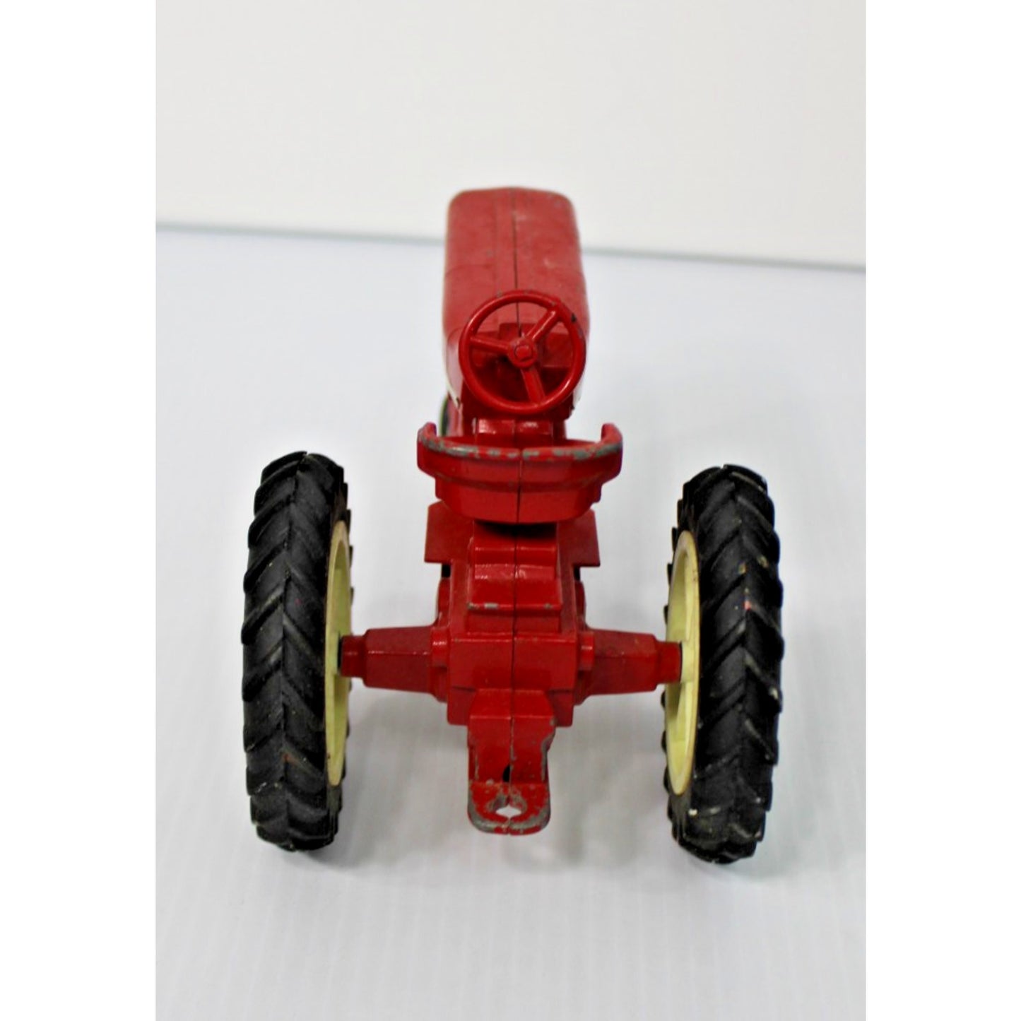 Vintage ERTL Co. 1:16 Scale Metal International Tractor, Wagon, 2 Plows Toy Set