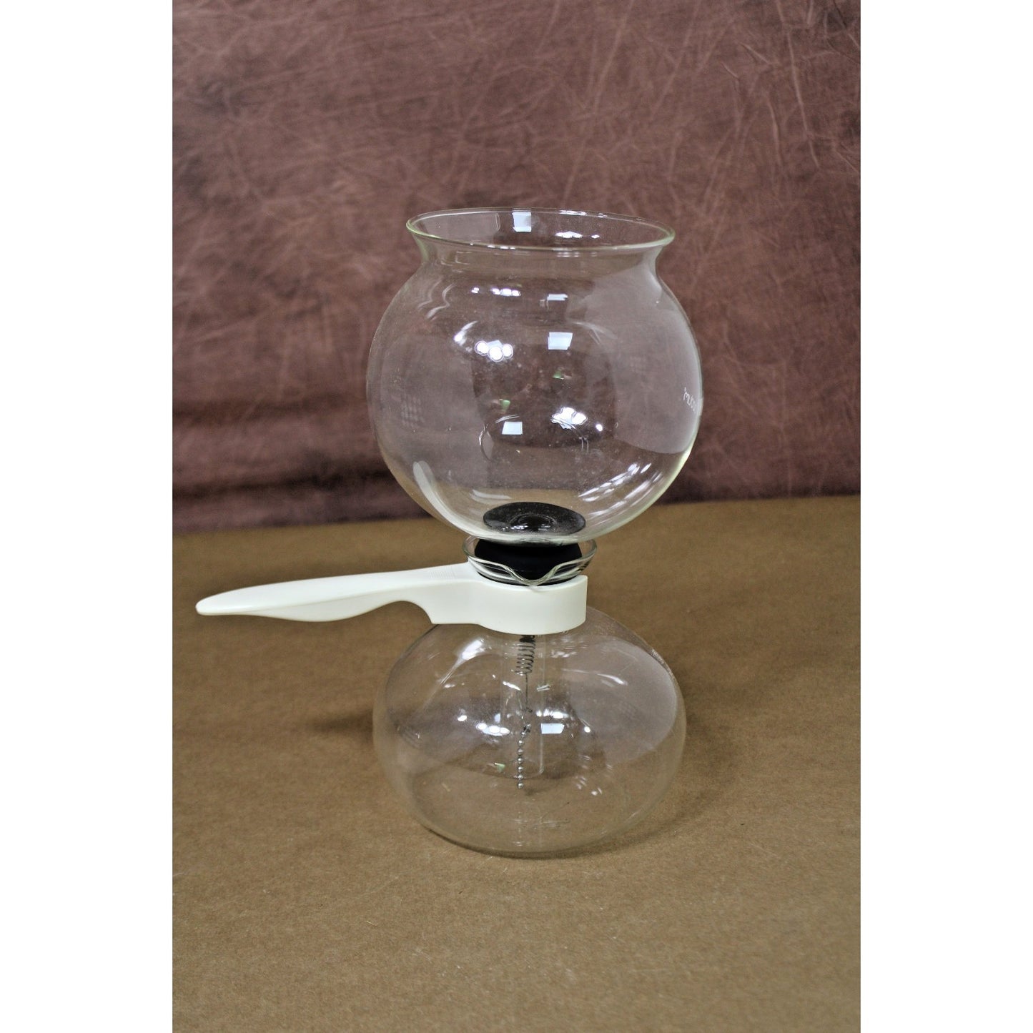 Vintage Bodum Siphon Vacuum Coffee Maker 6 to 8 Cups Switzerland White Handle