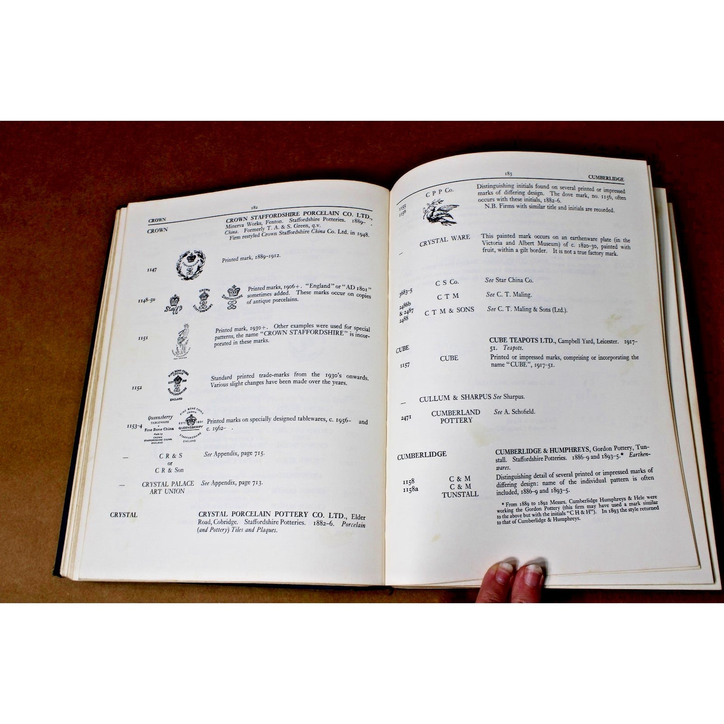 Encyclopedia of British Pottery &Porcelain Marks, Geoffrey A. Godden 1964