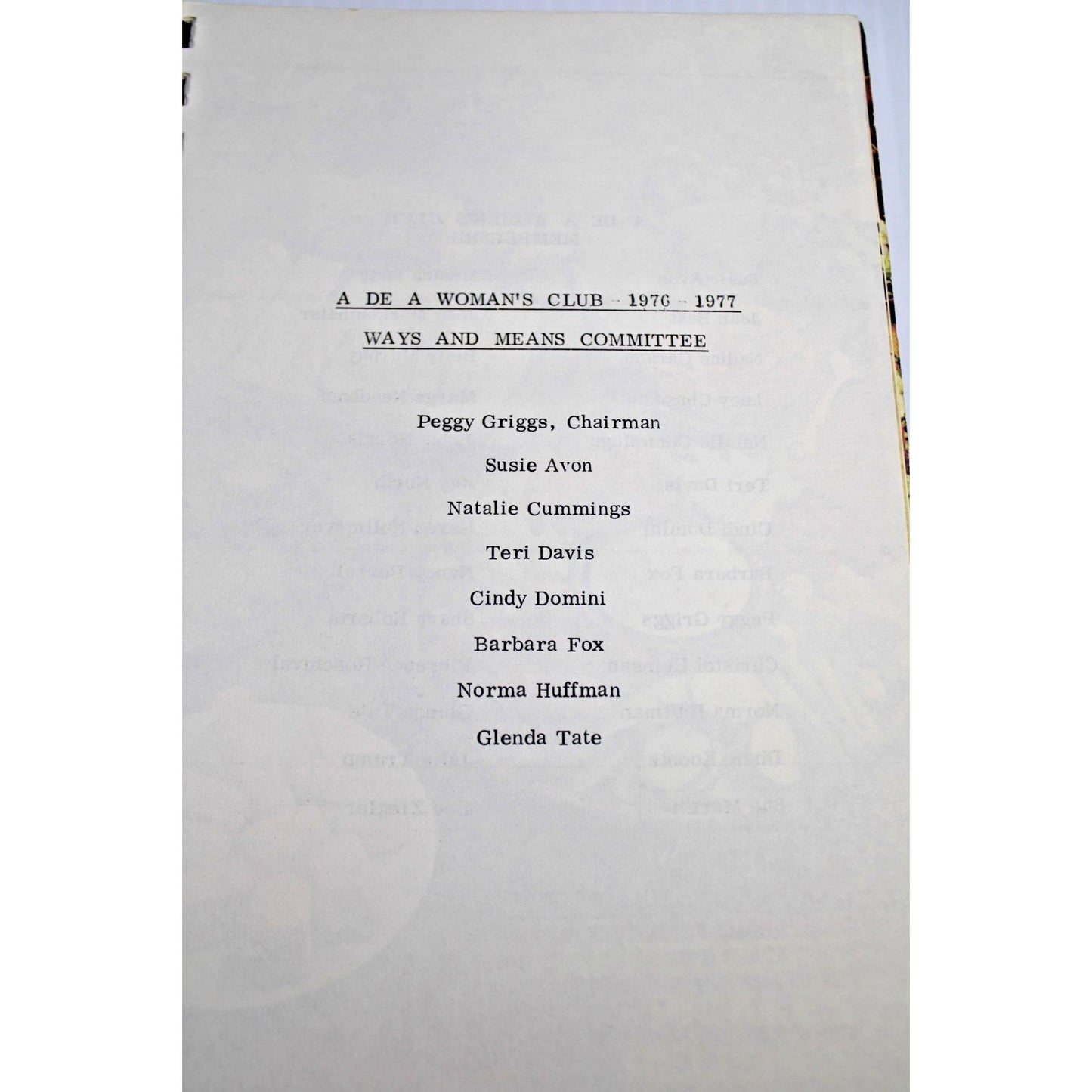 Vintage A de A Women's Club Cookbook Kissin Wears Out Cookin Don't Recipes 1976