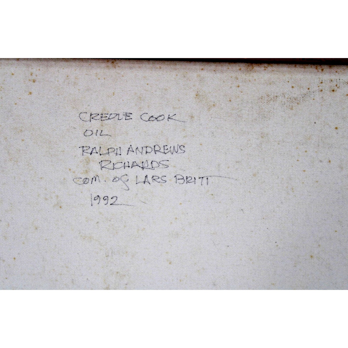 "Creole Cook" Oil on Canvas by Ralph Andrews Richards, 1992, Mobile, AL 24"x20"
