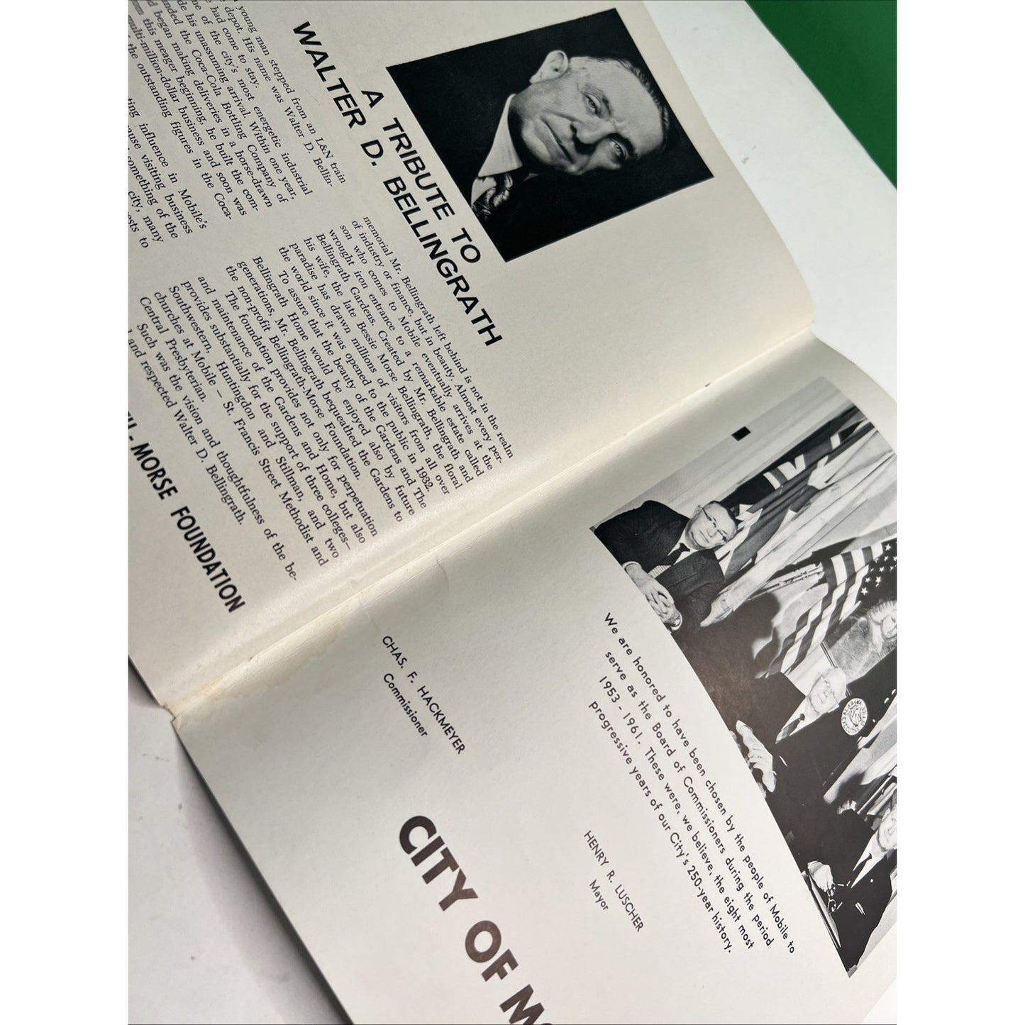 1961 Official Program of the 250th Anniversary Celebration of Mobile Alabama