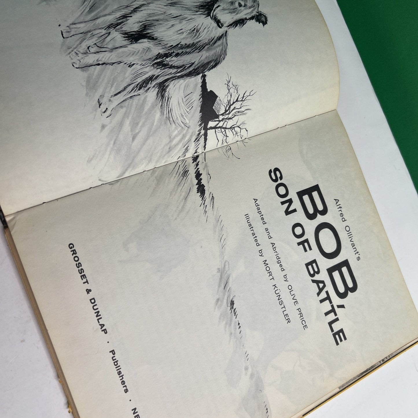 Alfred Ollivant’s Bob, Son Of Battle 1960 Illustrated HC by Olive Price