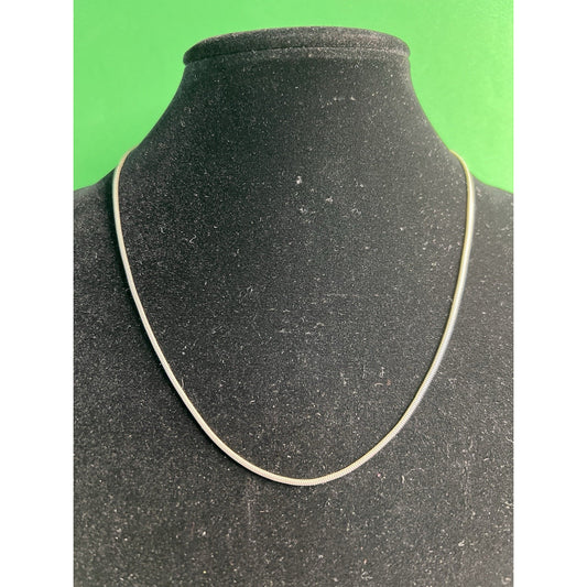 Vintage Sterling Silver 925 Round Snake Chain Necklace 20” Length Holiday Gift
