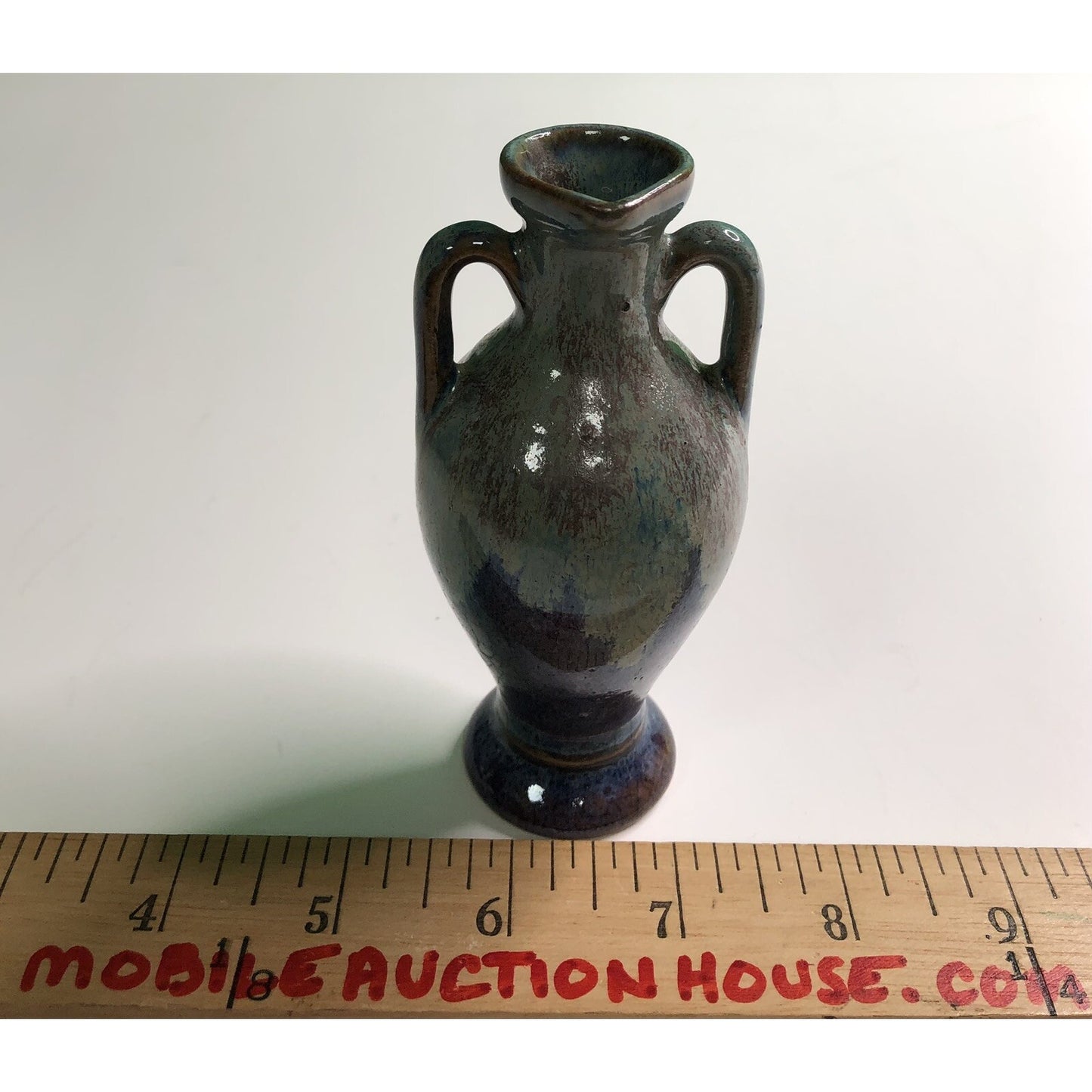 1920’s COINTREAU FRERES Figural Mini BOTTLE Ewer France Double Handled Glazed