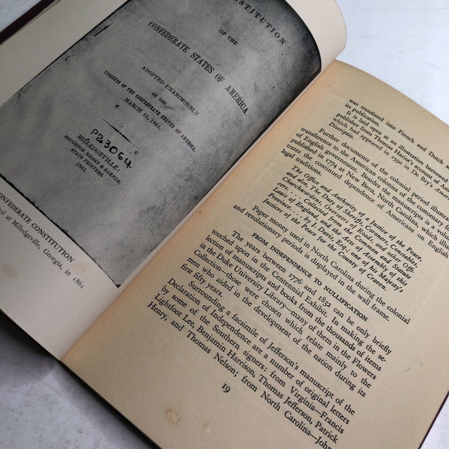1939 Duke University Library Centennial Exhibit Durham North Carolina Illus. PB