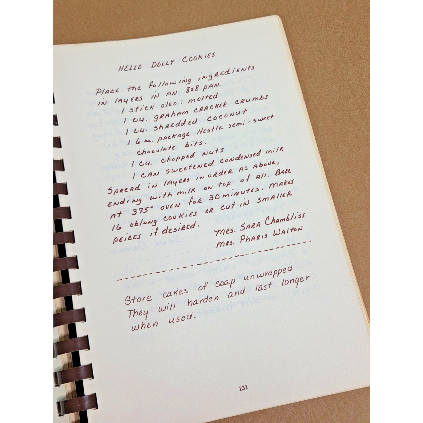 Vintage 1977 Plains Pot-Pourri Cookbook - Jimmy Carter Family Recipes Comb Bound