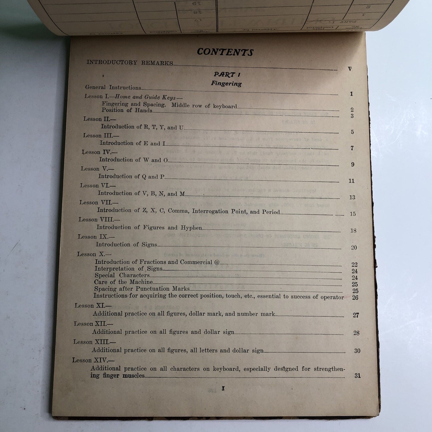 1911 Spencerian Touch Typewriting Intensive Method A. B. Edwards New Orleans LA