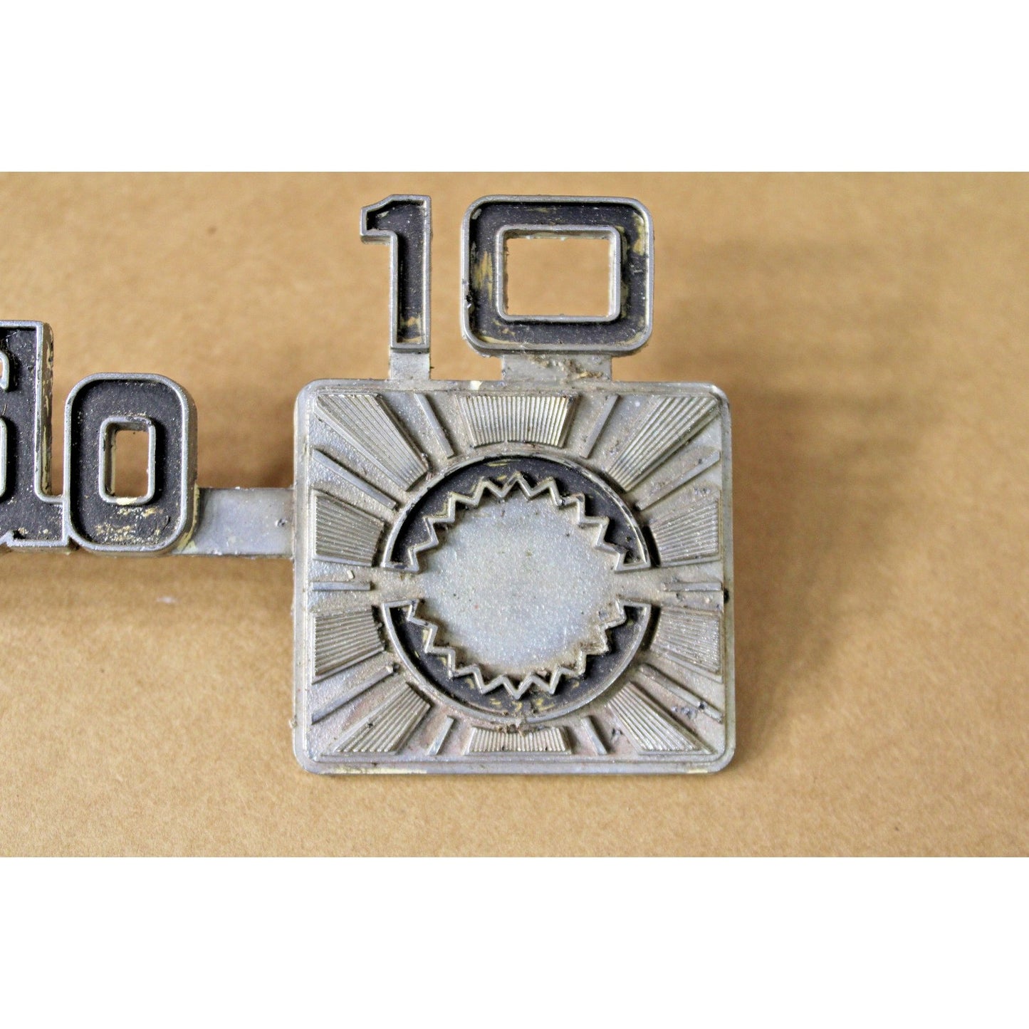 Original Front Fender "Silverado 10" Emblem 1975-1980 Chevy Pickup Truck
