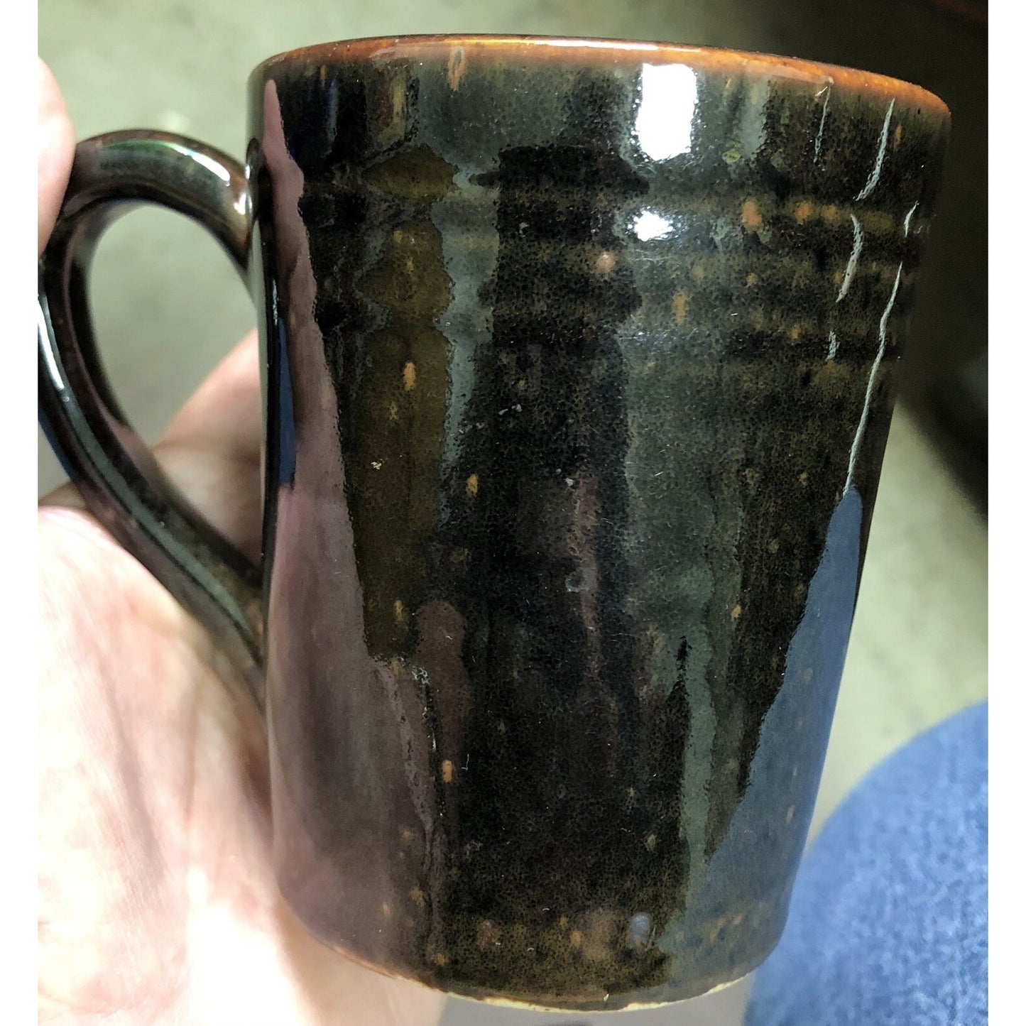 Rare 1956 Pinewood Pottery CUP MUG By EDITH HARWELL Fairhope AL Alabama OOAK