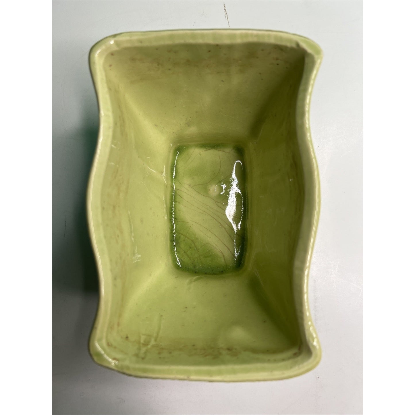 1960's Vintage Cookson Planter Pale Green #4806: 6" x 4" x 3.5" Great Condition