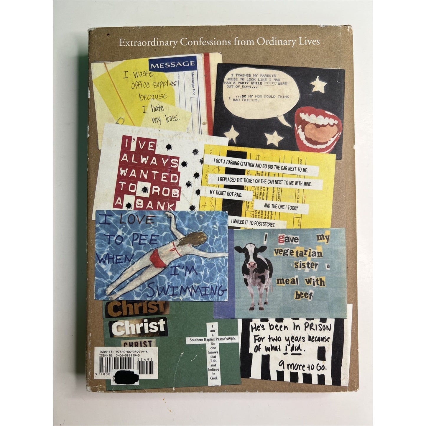 PostSecret Curated by Frank Warren 2005 HARDCOVER 1st Edition HarperCollins