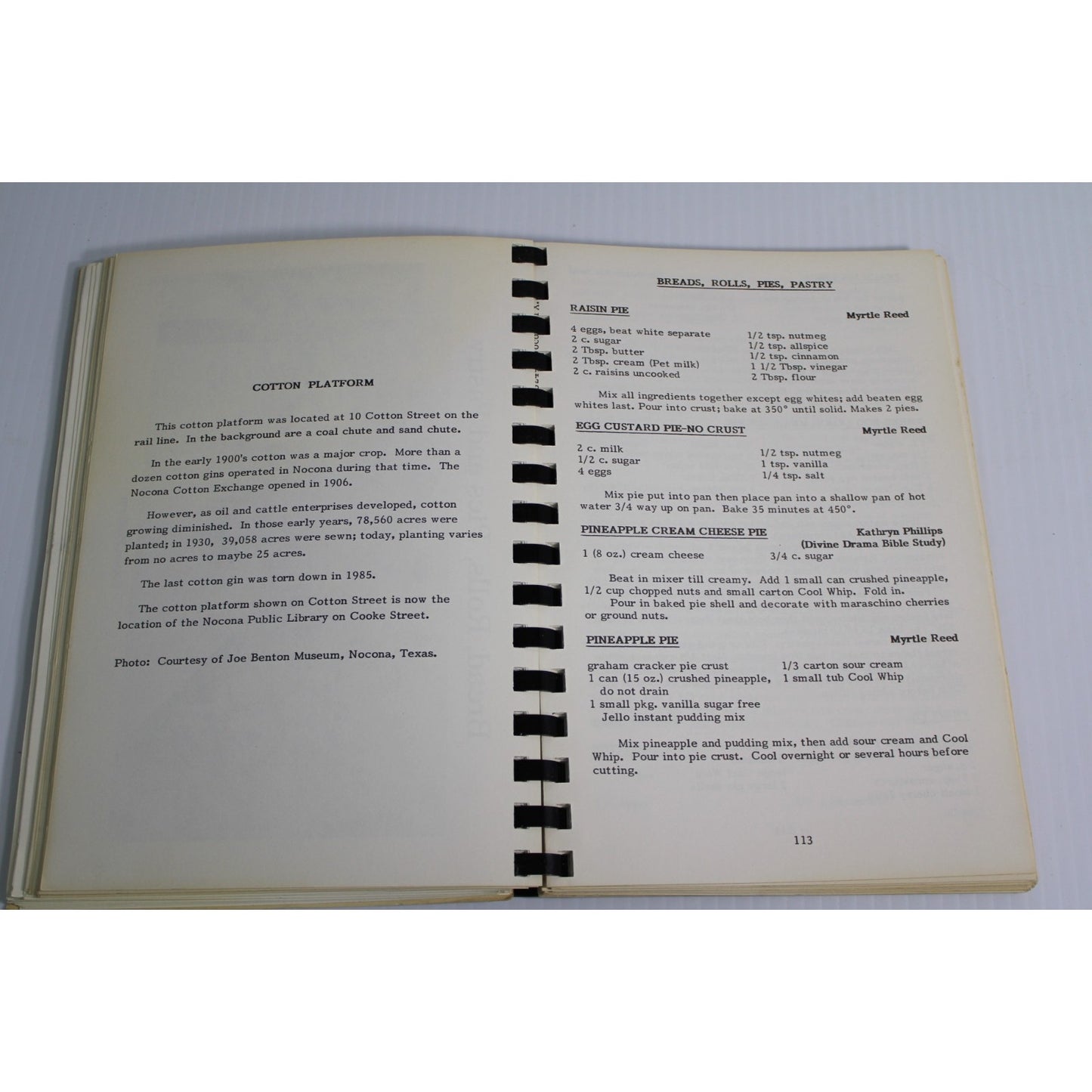 Vintage 1992 Nocona Texas Cookbook- Women of First Presbyterian Church