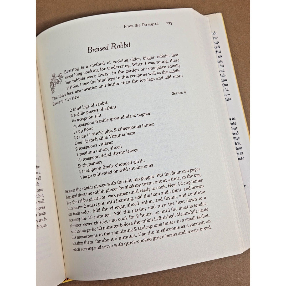1988 First Edition In Pursuit of Flavor by Edna Lewis - Vintage Cookbook