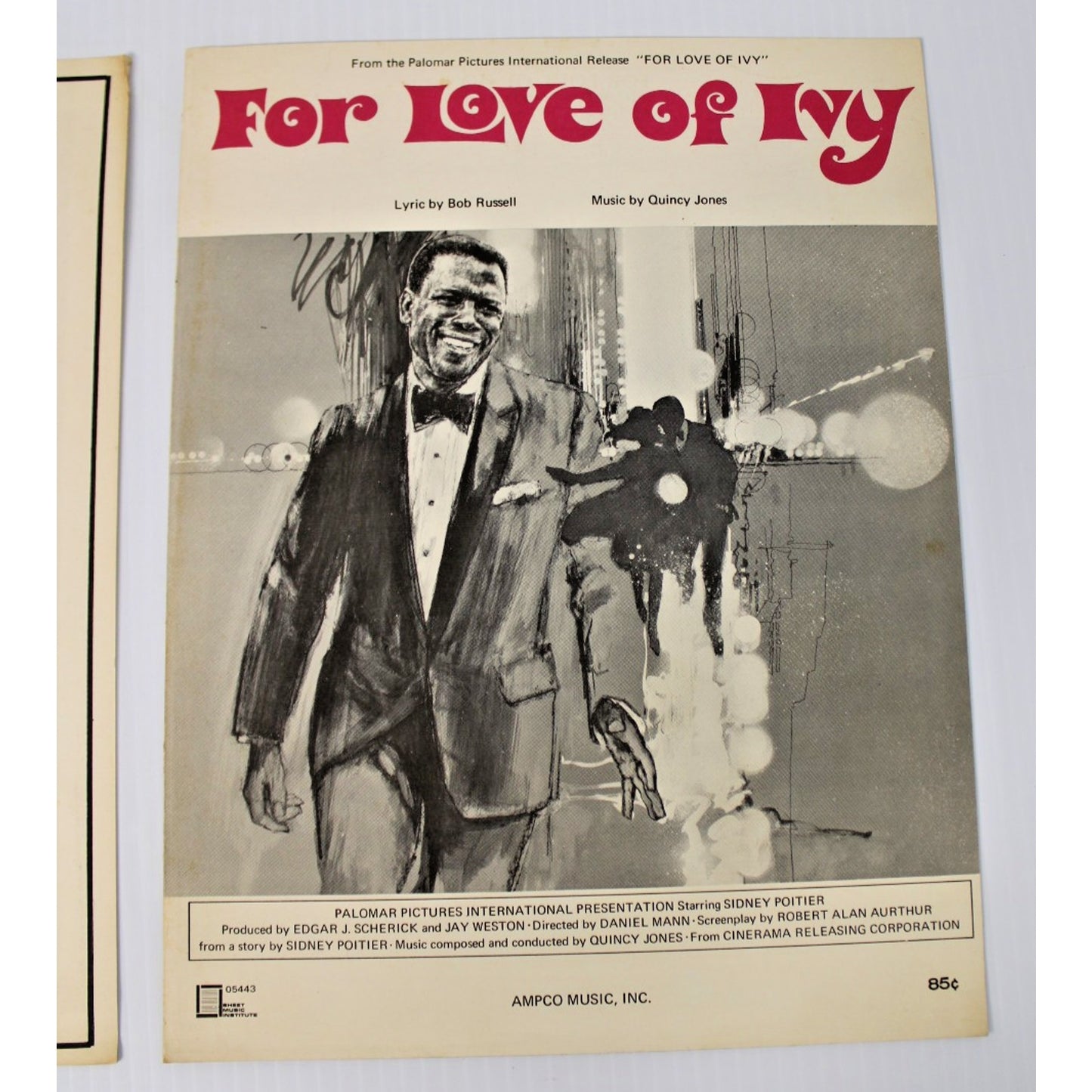 1968-69 Sheet Music- For Love Of Ivy & On Days Like These- Quincy Jones, RARE!!