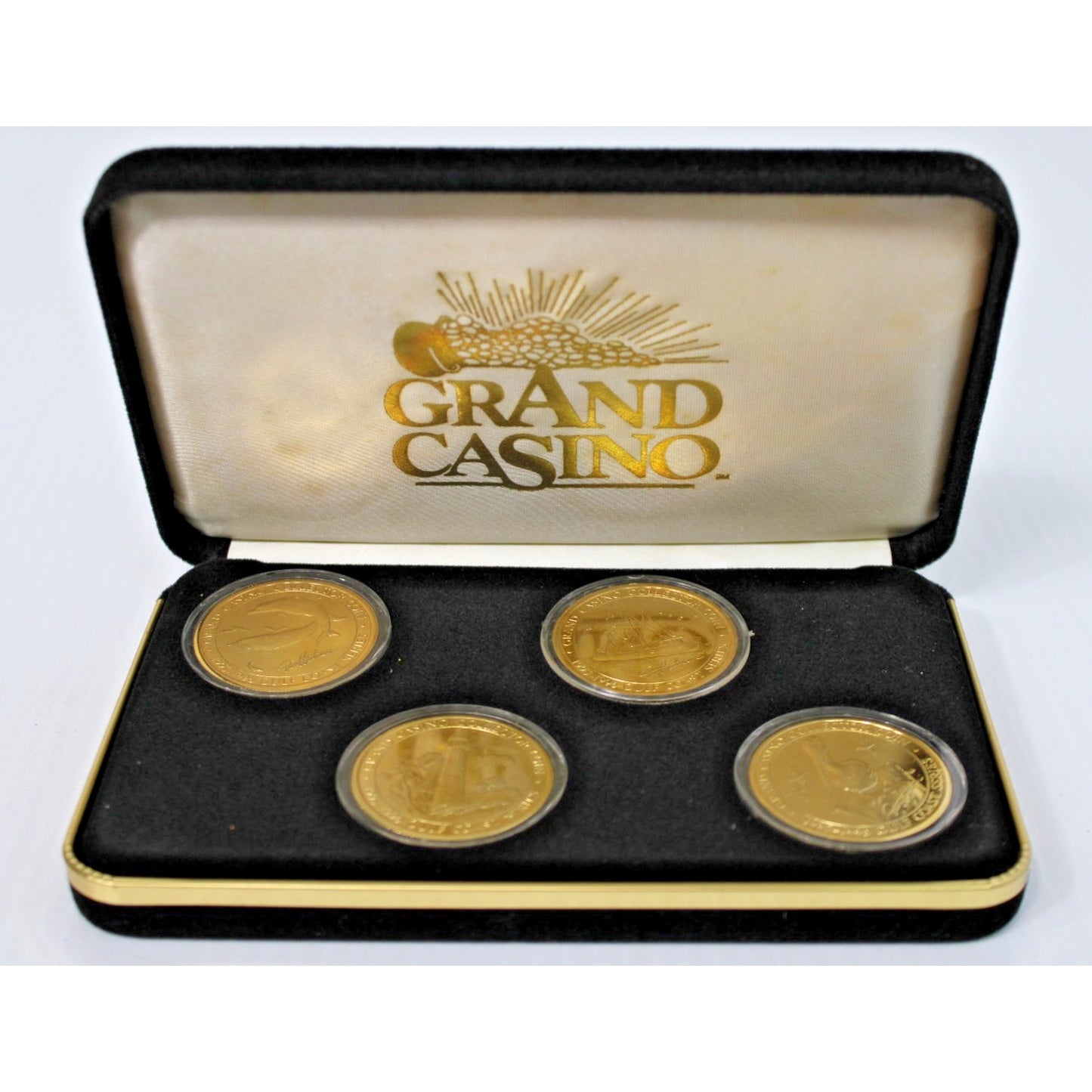 Vintage 95-96 Grand Casino Gulf Coast Series Collector Coin Set Limited Edition