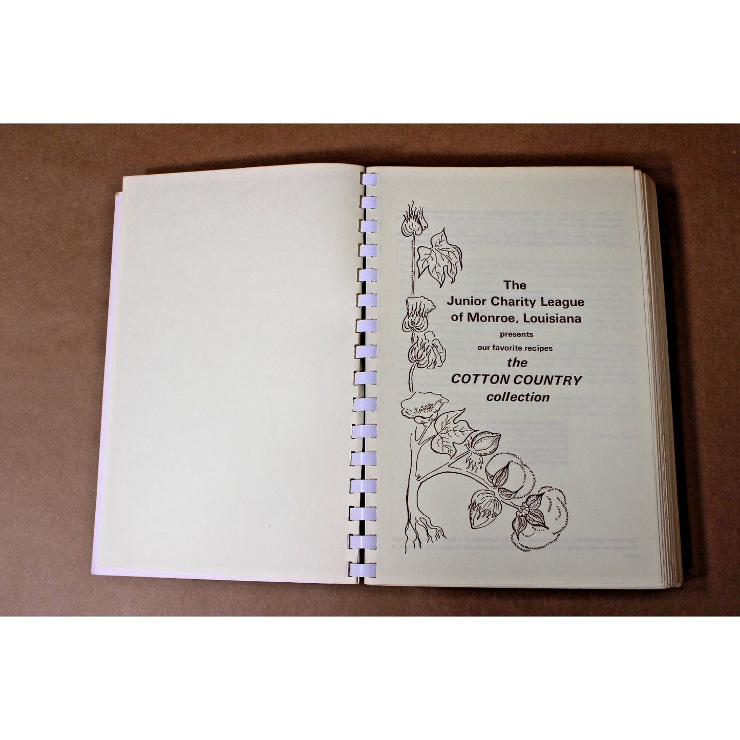 The Cotton Country Collection Cookbook ©1972 Monroe, Louisiana 7th Printing