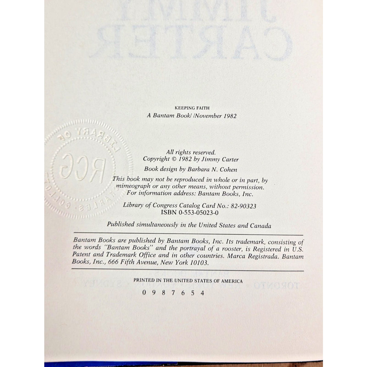 Jimmy Carter Presidential Faith Book Collection - Two 1st Editions - HC DJ
