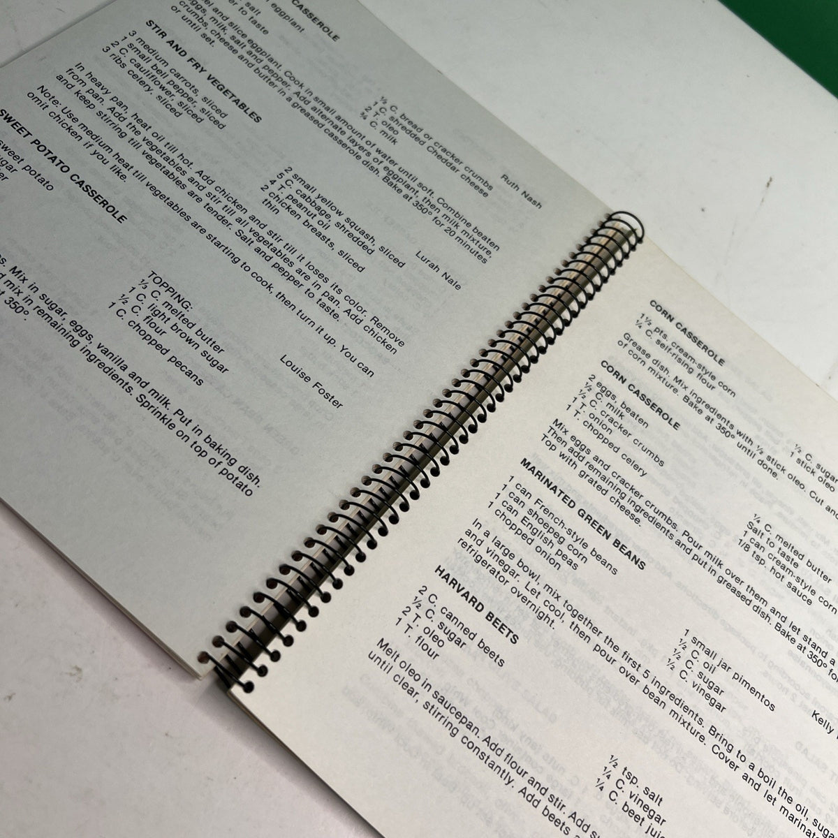 1986ish Bread Of Life Mt. Olive Baptist Church Laran Louisiana Recipe Cookbook