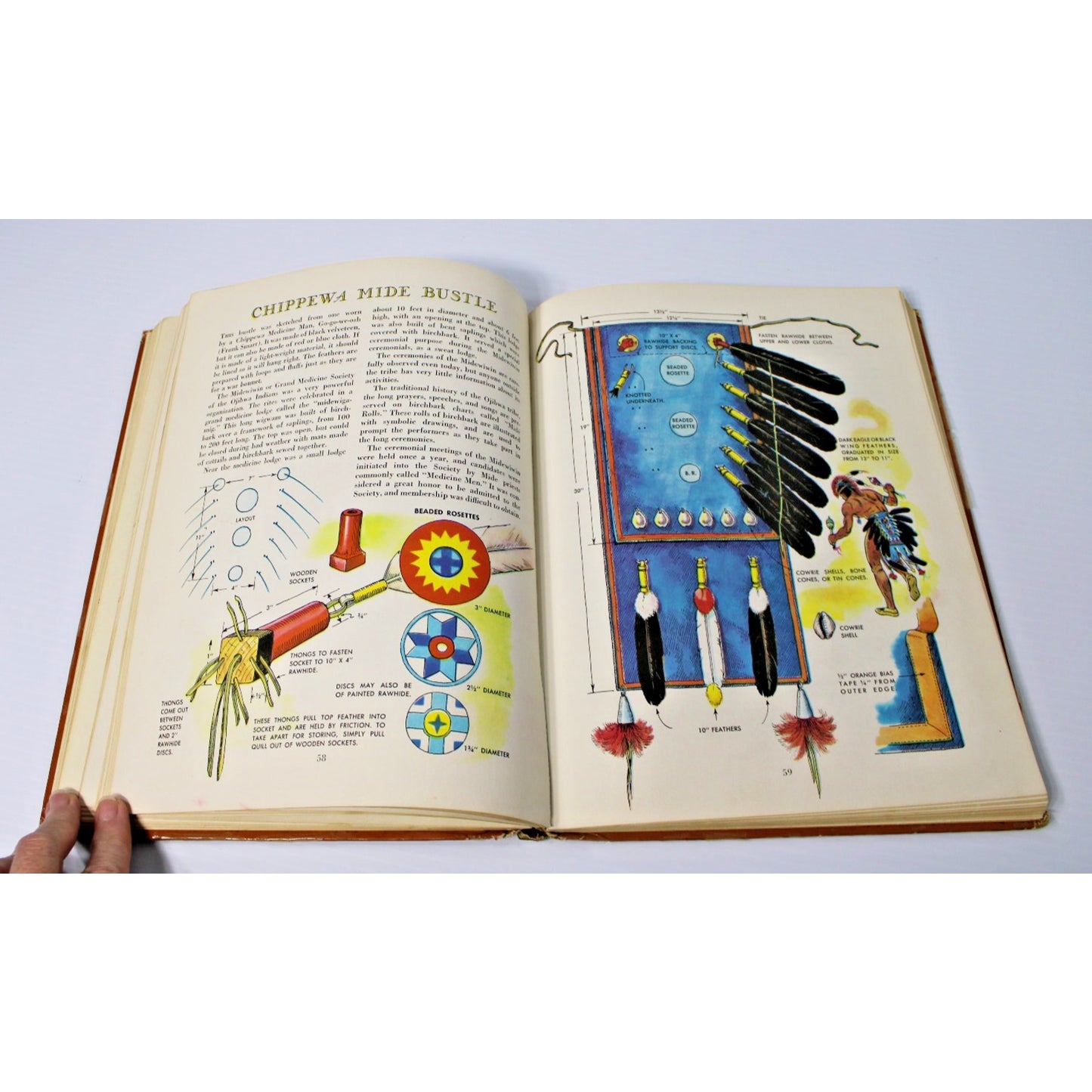 1962 The Golden Book of Indian Crafts and Lore by W. Ben Hunt, 15th Printing HC