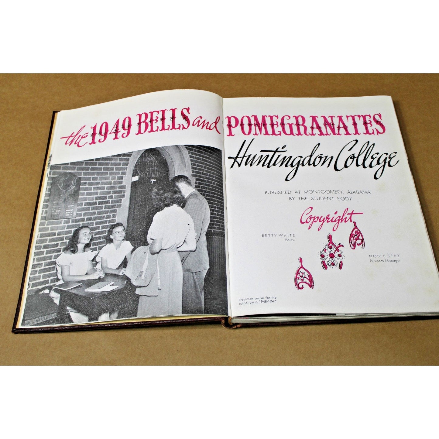 1949 Huntingdon Womens College Montgomery, Alabama Bells & Pomegranates Yearbook