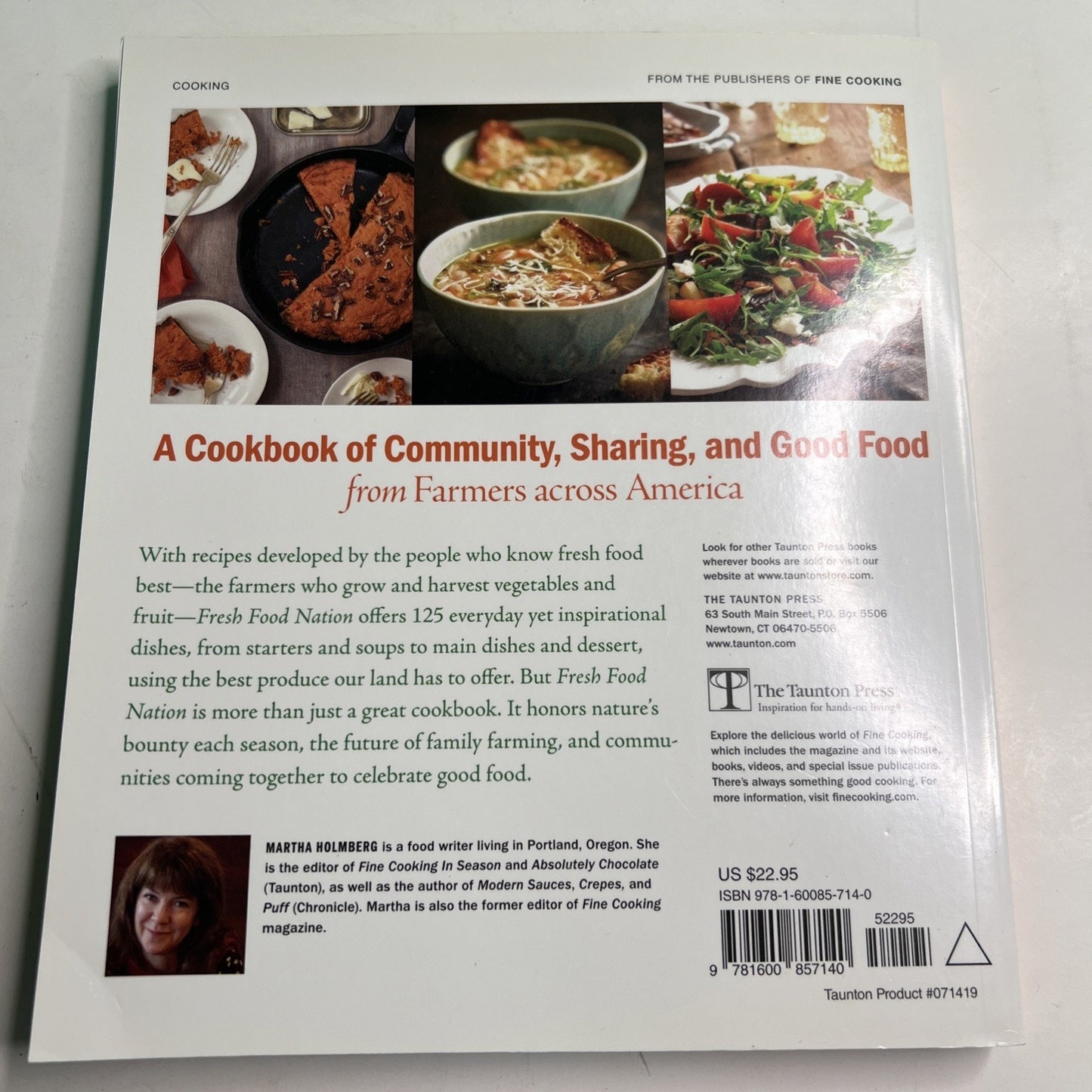 Fresh Food Nation: Simple, Seasonal Recipes from Farmers by Martha Holmberg PB