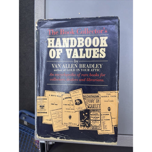 Van Allen Bradley THE BOOK COLLECTOR'S HANDBOOK OF VALUES 1972 HC DJ