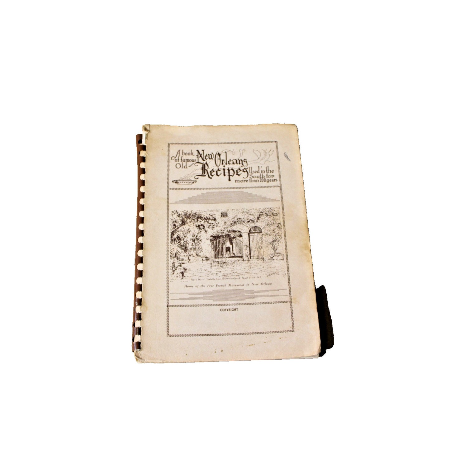 A BOOK OF FAMOUS OLD NEW ORLEANS RECIPES Louisiana Cookbook Creole Southern