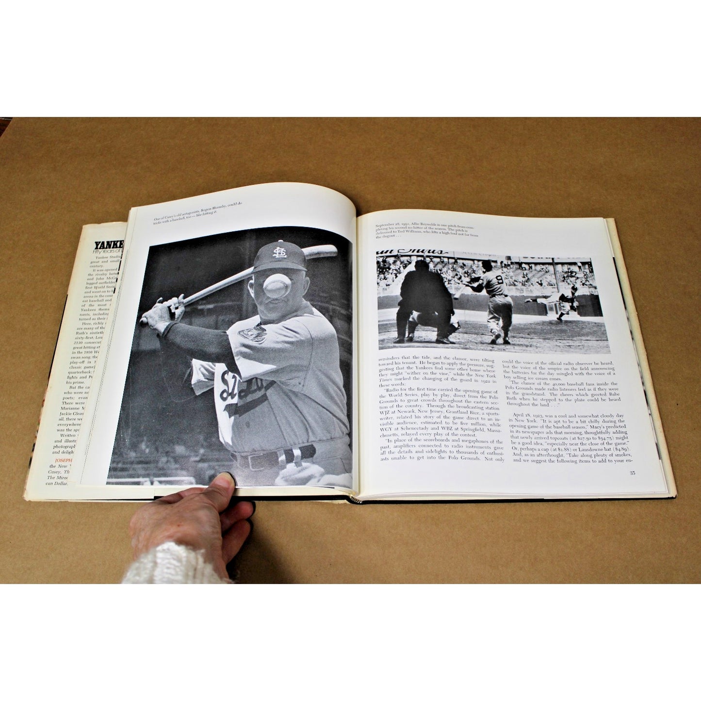 Yankee Stadium: Fifty Years of Drama, Jospeh Durso, 1972 2nd Printing, VG+