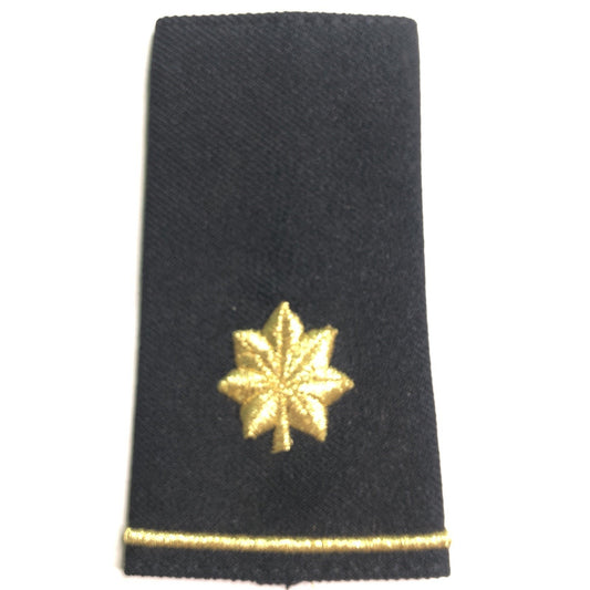U.S. Army Dress Shirt Embroidered SHOULDER RANK Major Black Gold