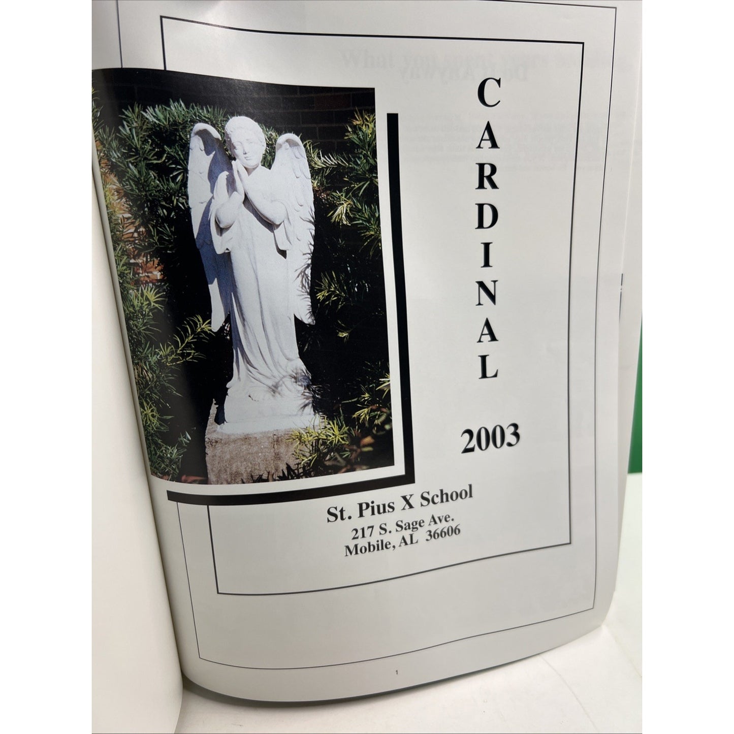 Saint Pius X Catholic School Yearbook 2003 Cardinal Mobile Alabama