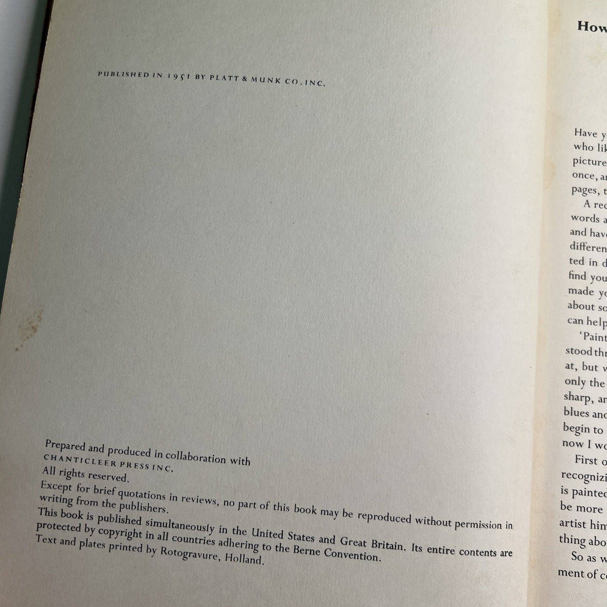 Famous Paintings: Intro to Art For Young People Alice E. Chase Platt & Munk 1951