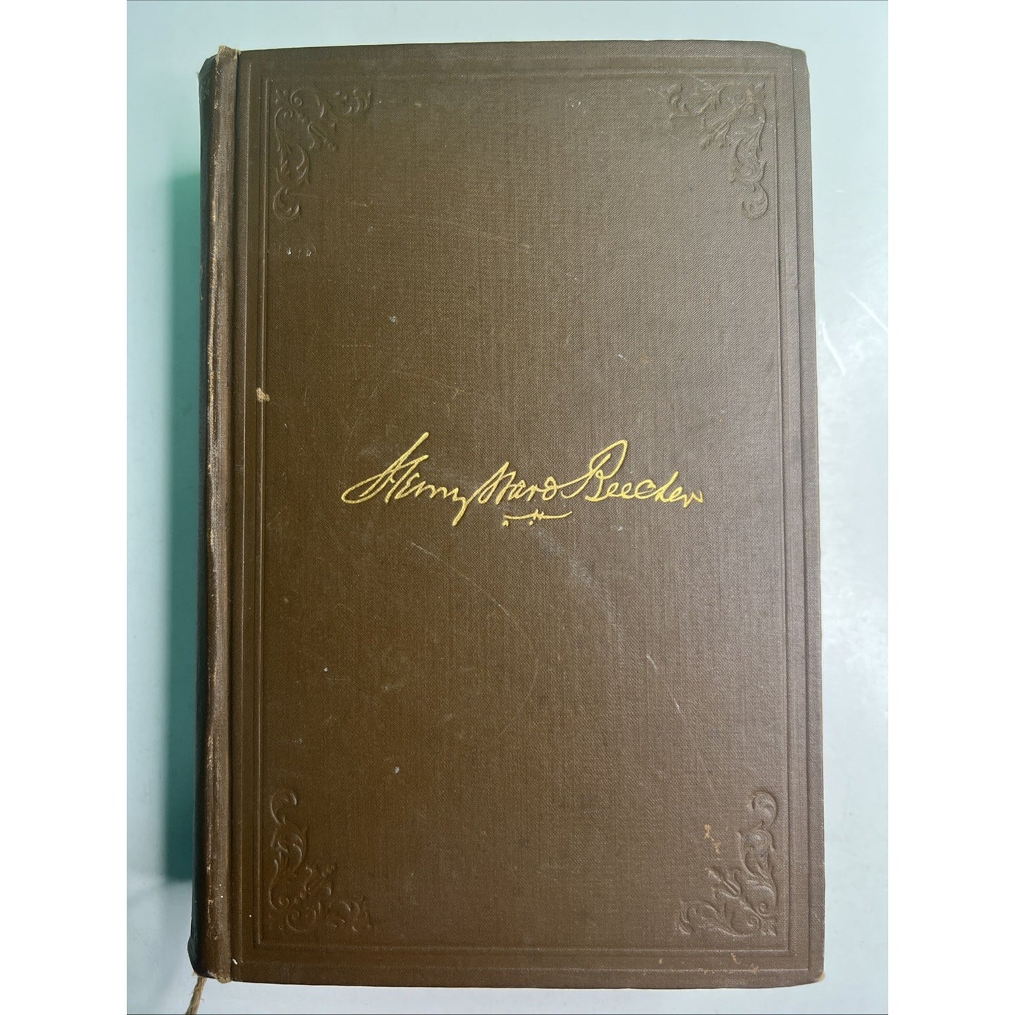1887 Life Of Henry Ward Beecher by Abbott & Halliday HC Illustrated