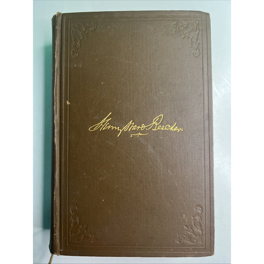1887 Life Of Henry Ward Beecher by Abbott & Halliday HC Illustrated