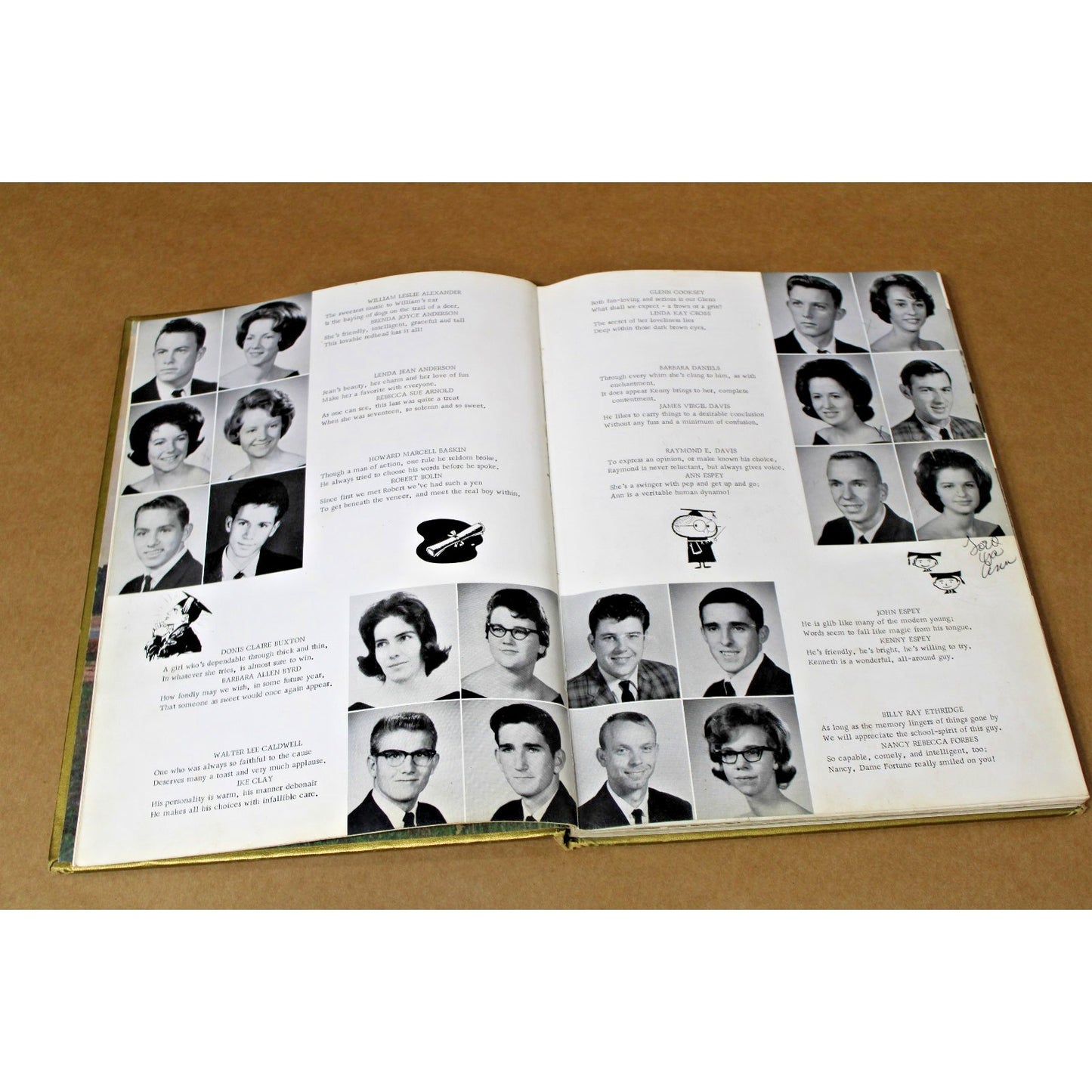 Vintage 1965 West Lauderdale High School Yearbook, The Lance, Collinsville, MS