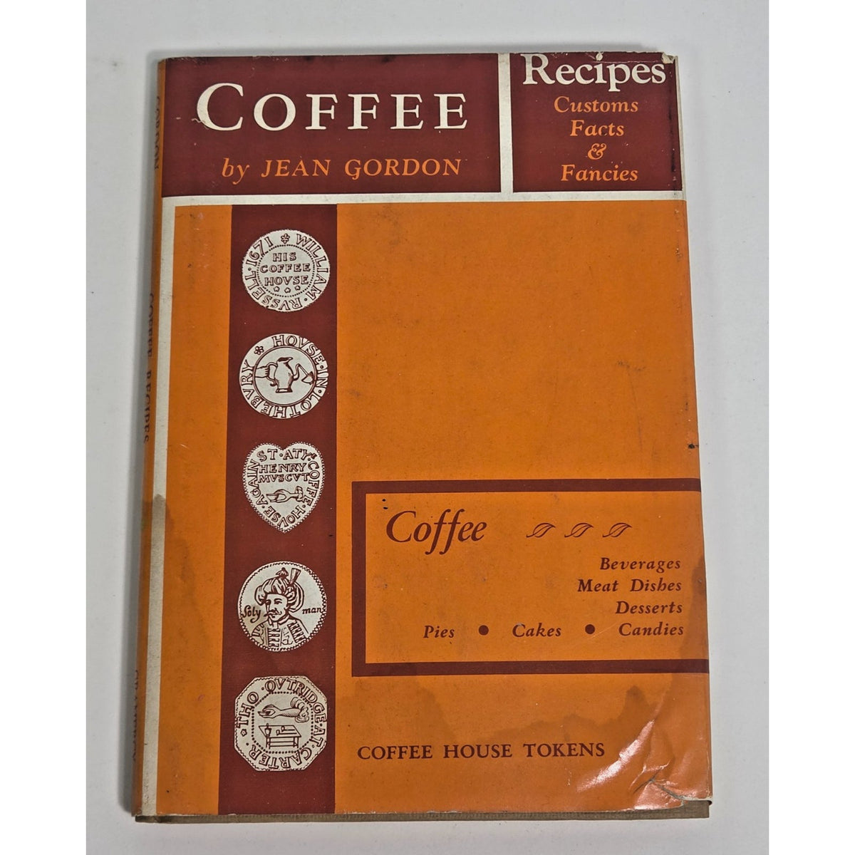 Vintage Coffee Recipes Jean Gordon 1963 Cookbook Customs Facts & Fancies