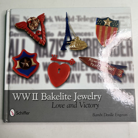 Autographed WWII Bakelite Jewelry Love and Victory Book - Bambi Deville Engeran