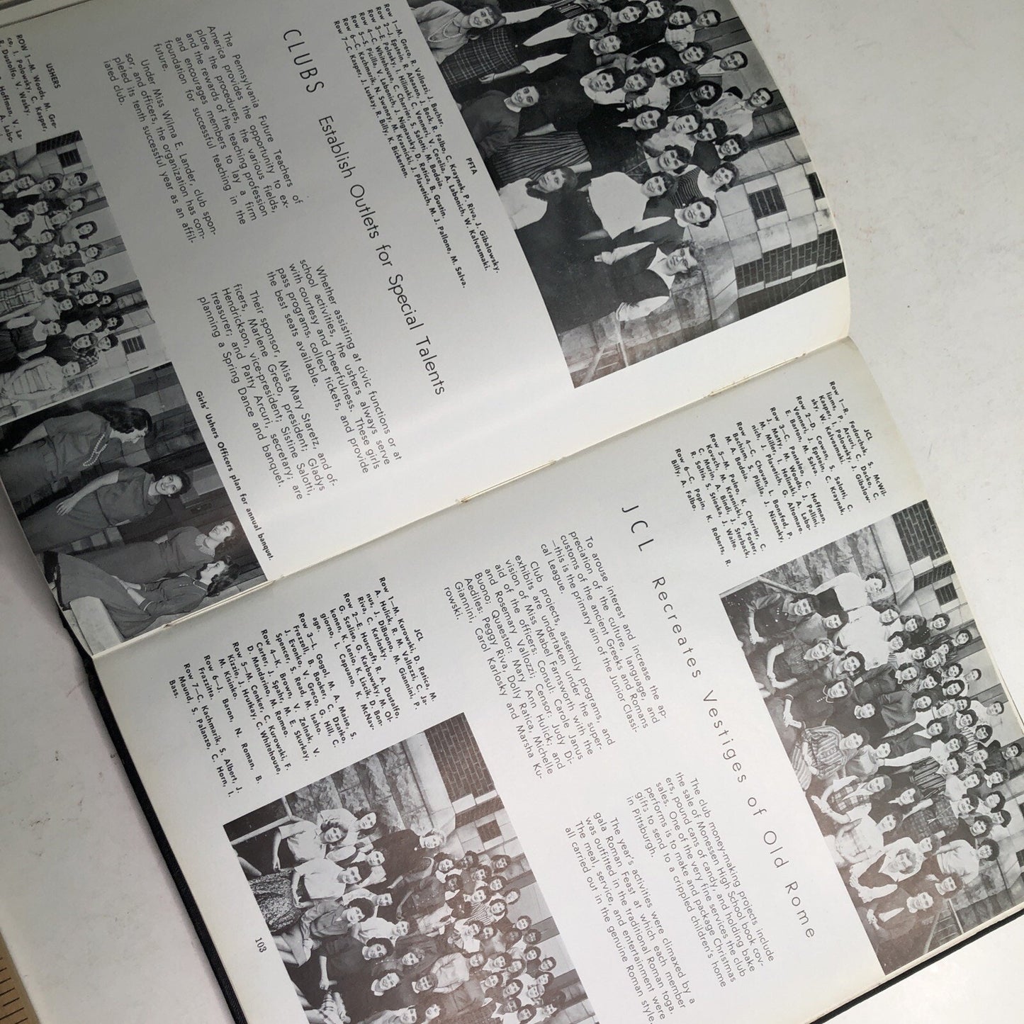 1959 GREYHOUND YEARBOOK Monessen Pennsylvania PA High School