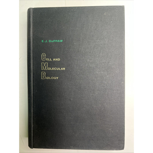 Cell And Molecular Biology By Ernest J. DuPraw 1968 Hardcover