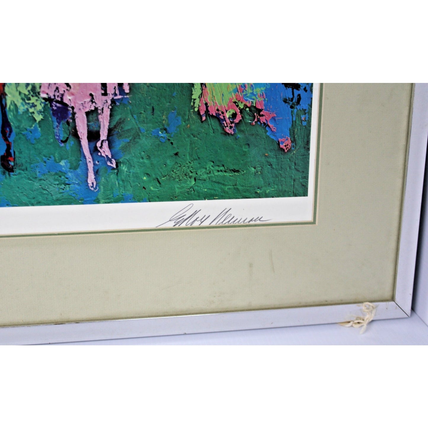 Hand Signed LEROY NEIMAN SERIGRAH- The Queen At Ascot, 31x28 FRAMED