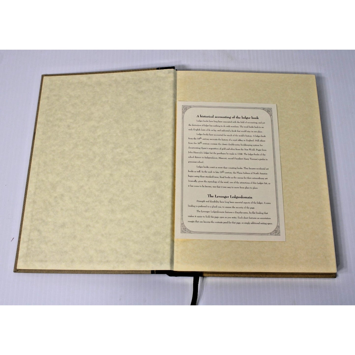 Levenger - Blank Ledgerdomain Ledger/ Journal, Vintage, Gilt Edges