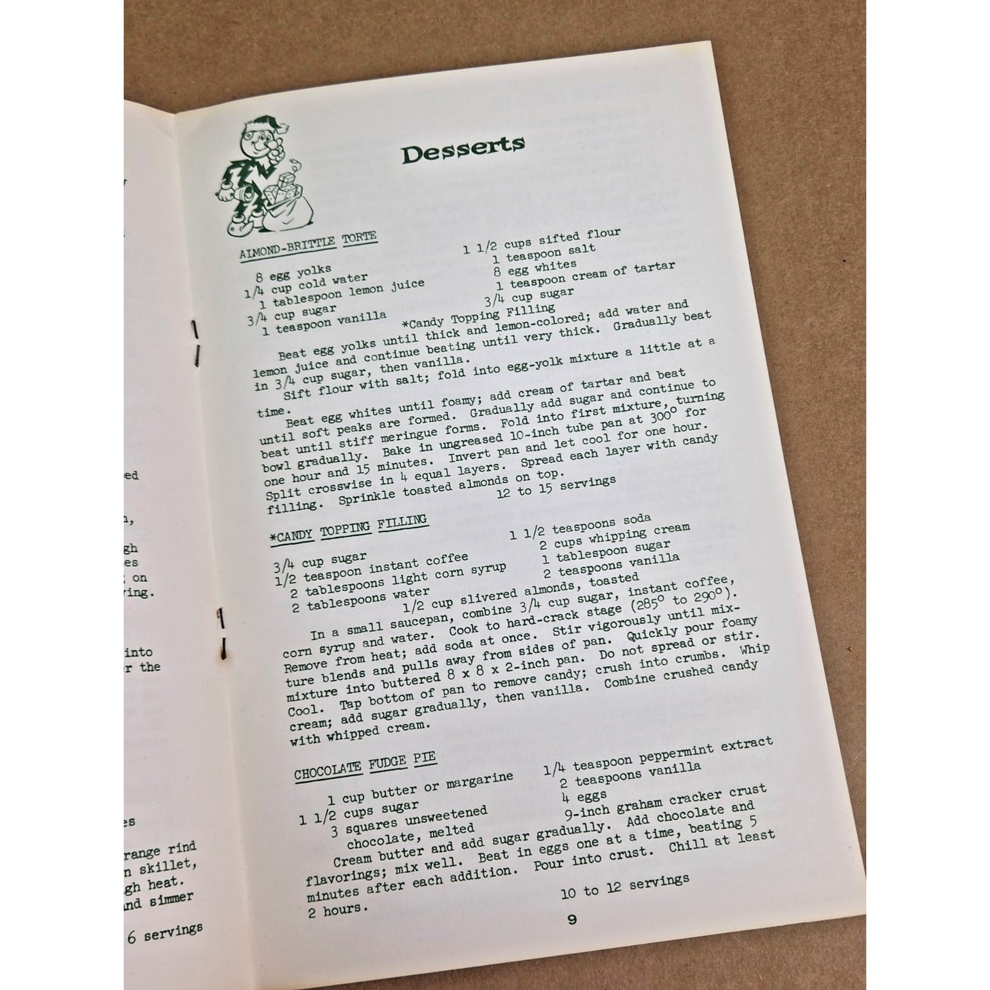 Vintage 1966 Texas Electric Service Co Holiday Recipes Booklet MCM Retro Graphic